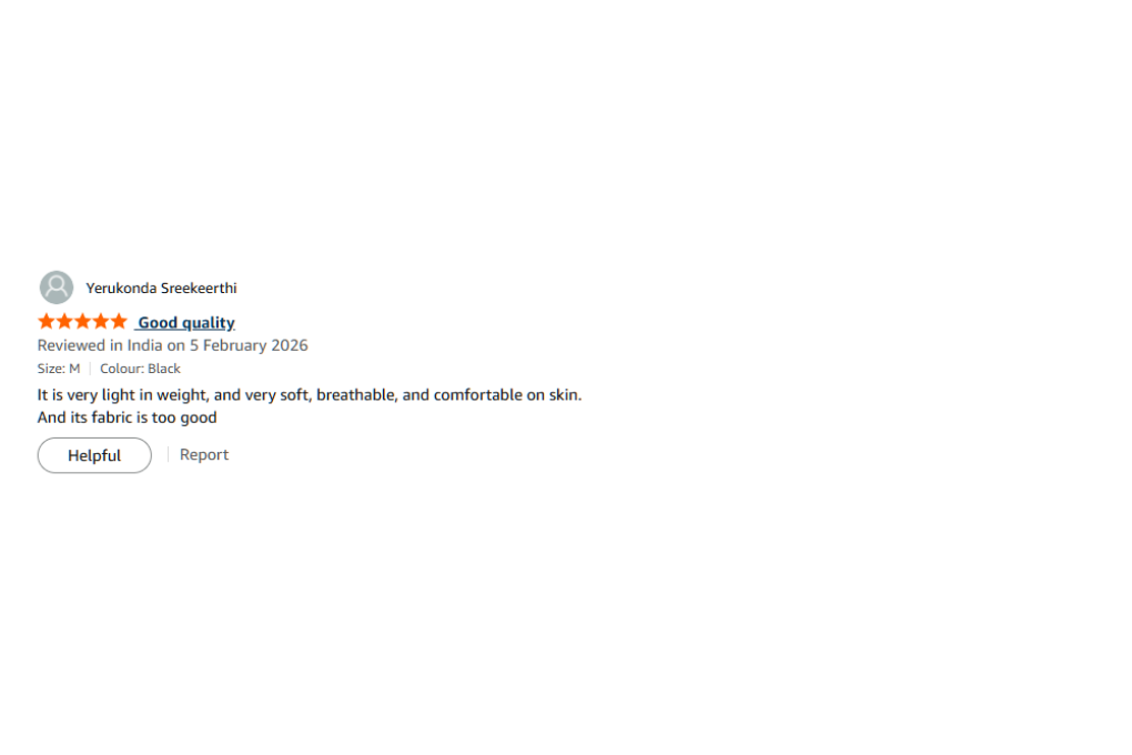 Verified Amazon customer review for TheCottonStrand oversized T-shirt