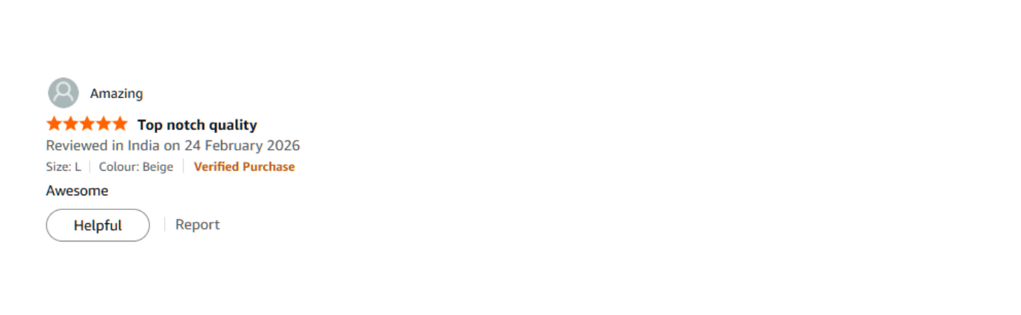 Verified Amazon customer review for TheCottonStrand oversized T-shirt