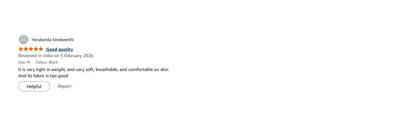 Verified Amazon customer review for TheCottonStrand oversized T-shirt